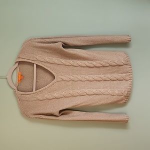 Joe Fresh V Neck Pullover Cable Knit